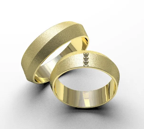 Argollas de matrimonio 0101 oro amarillo