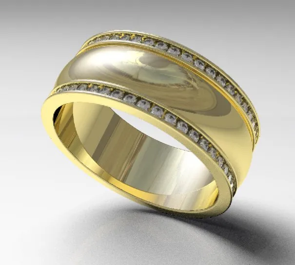 Argollas de matrimonio 0111 oro amarillo