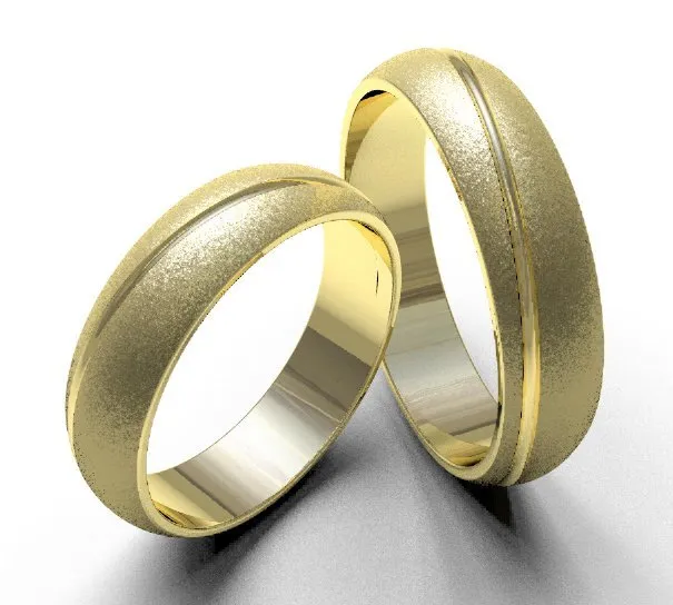 Argollas de matrimonio 0115 oro amarillo
