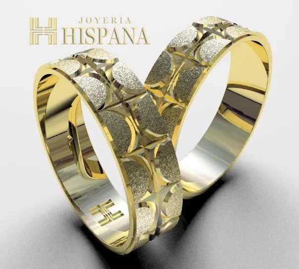 Argollas de matrimonio 10011 oro amarillo