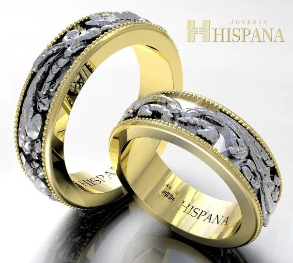Argollas de matrimonio AR2 centro blanco