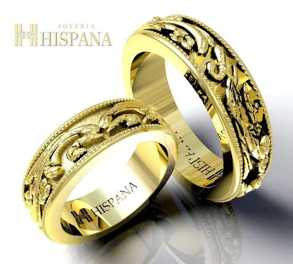 Argollas de matrimonio AR2 oro amarillo