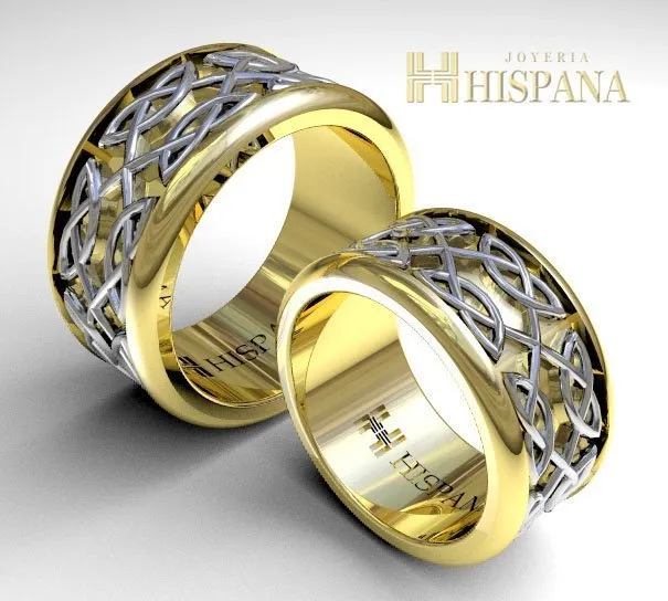 Argollas de matrimonio AR3 centro blanco