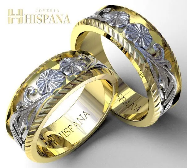 Argollas de matrimonio AR4 centro blanco